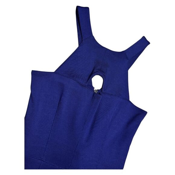 STUNNING Burberry London Blue Sleeveless Sheath Business Casual Cute Dress Small - Picture 7 of 8